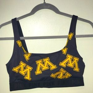 University of Minnesota Scoop Neck Sports Bra